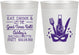 Personalized Bachelorette 10 oz Frosted Cups - Mardi Gras | 60057