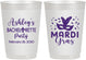 Personalized Bachelorette 10 oz Frosted Cups - Mardi Gras | 60060