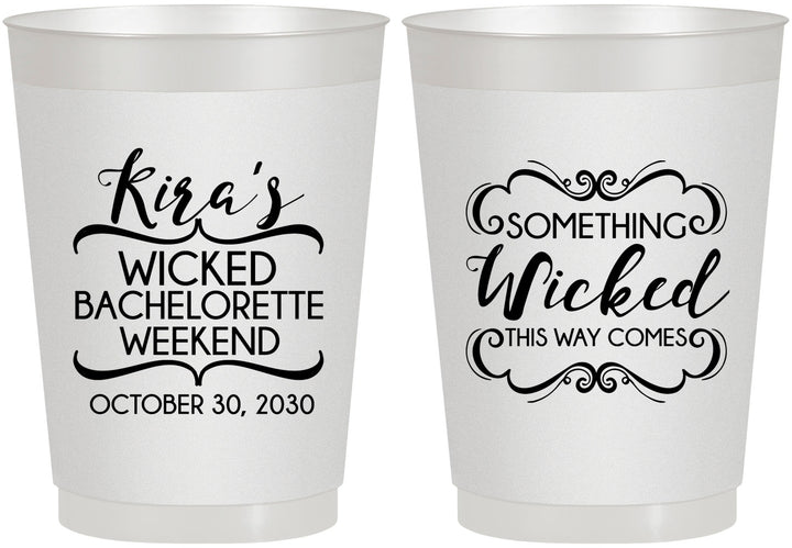 Personalized Bachelorette 10 oz Frosted Cups - Something Wicked | 60076