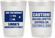 Personalized Bachelorette 10 oz Frosted Cups - Caution | 60082