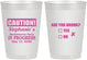 Personalized Bachelorette 10 oz Frosted Cups - Drunk Yes Or No | 60083