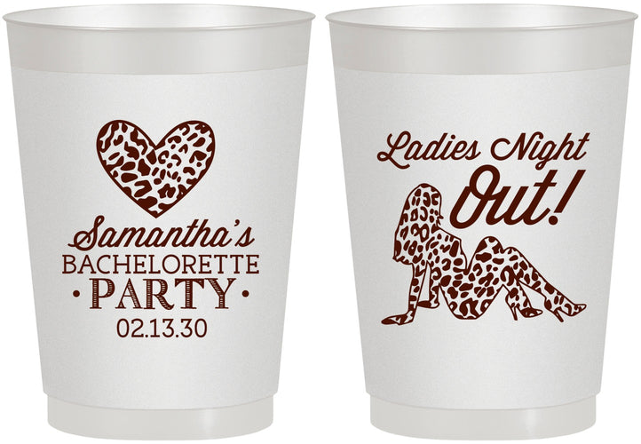 Personalized Bachelorette 10 oz Frosted Cups - Ladies Night Out | 60086