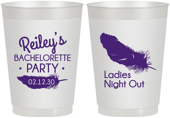 Personalized Bachelorette 10 oz Frosted Cups - Ladies Night Out | 60087
