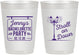 Personalized Bachelorette 10 oz Frosted Cups - Stroll On Down | 60092