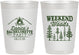 Personalized Bachelorette 10 oz Frosted Cups - Camping | 60094