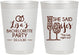 Personalized Bachelorette 10 oz Frosted Cups - The Last Night Out | 60097