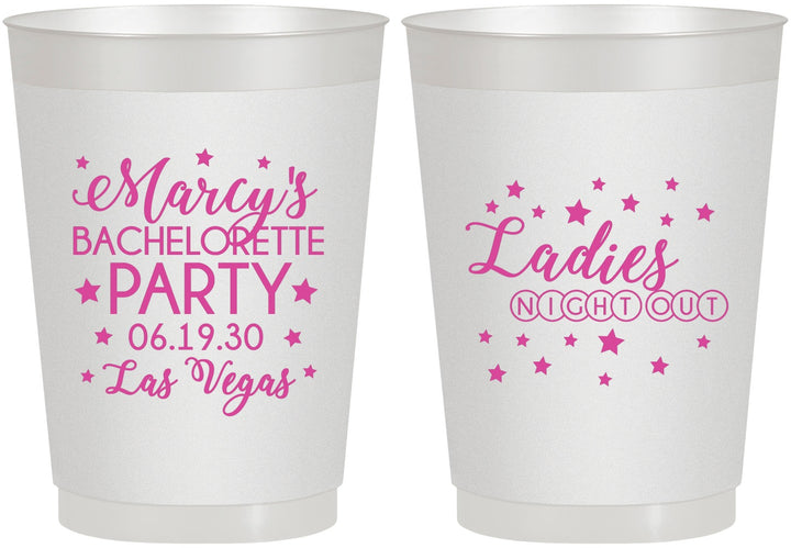 Personalized Bachelorette 10 oz Frosted Cups - Ladies Night Out | 60101