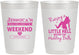 Personalized Bachelorette 10 oz Frosted Cups - Raising A Little Hell | 60105