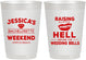 Personalized Bachelorette 10 oz Frosted Cups - Raising A Little Hell | 60106