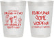 Personalized Bachelorette 10 oz Frosted Cups - Lets Get Wasted | 60119