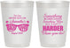 Personalized Bachelorette 10 oz Frosted Cups - Something Borrowed | 60133