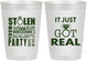 Personalized Bachelorette 10 oz Frosted Cups - Just Got Real | 60141