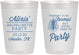 Personalized Bachelorette 10 oz Frosted Cups - Formal Party | 60145