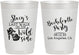 Personalized Bachelorette 10 oz Frosted Cups - Last Walk Wild Side | 60148