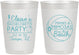 Personalized Bachelorette 10 oz Frosted Cups - Manis Mimosas | 60149