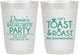 Personalized Bachelorette 10 oz Frosted Cups - Toast And Roast | 60153