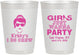 Personalized Bachelorette 10 oz Frosted Cups - Girls Just Wanna Party | 60158