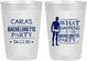 Personalized Bachelorette 10 oz Frosted Cups - What Happens | 60172