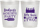 Personalized Bachelorette 10 oz Frosted Cups - Wine Drink Or Two | 60178