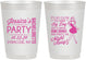 Personalized Bachelorette 10 oz Frosted Cups - Drink The Night Away | 60182