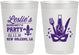 Personalized Bachelorette 10 oz Frosted Cups - Mardi Gras | 60185