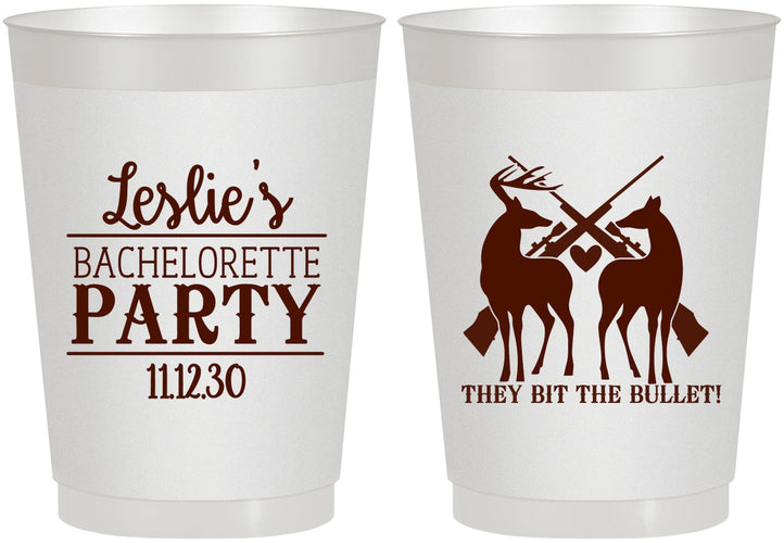 Personalized Bachelorette 10 oz Frosted Cups - Hunting | 60187