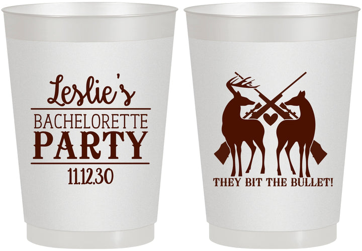 Personalized Bachelorette 10 oz Frosted Cups - Hunting | 60187