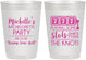 Personalized Bachelorette 10 oz Frosted Cups - Las Vegas | 60195