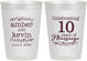 Personalized Anniversary 10 oz Frosted Cups - 10 Years Of Marriage | 80000