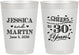 Personalized Anniversary 10 oz Frosted Cups - Cheers To 30 Years | 80003