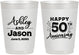 Personalized Anniversary 10 oz Frosted Cups - 50th Wedding | 80007