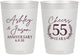 Personalized Anniversary 10 oz Frosted Cups - Cheers To 55 Years | 80008