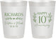 Personalized Anniversary 10 oz Frosted Cups - 10th Wedding | 80010