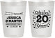 Personalized Anniversary 10 oz Frosted Cups - Cheers To 20 Years | 80011