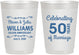 Personalized Anniversary 10 oz Frosted Cups - 50 Years Of Marriage | 80017