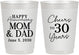 Personalized Anniversary 10 oz Frosted Cups - Cheers To 30 Years | 80023