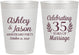 Personalized Anniversary 10 oz Frosted Cups - 35 Years Of Marriage | 80024