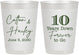 Personalized Anniversary 10 oz Frosted Cups - Just Married 10 Years Ago | 80030