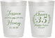 Personalized Anniversary 10 oz Frosted Cups - Cheers To 35 Years | 80034