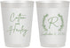Personalized Wedding 10 oz Frosted Cups - Monogram | 803