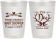 Personalized Baby Shower 10 oz Frosted Cups - It’s A Doe Antler | 90001