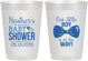 Personalized Baby Shower 10 oz Frosted Cups - Little Boy Is On The Way | 90005