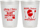 Personalized Baby Shower 10 oz Frosted Cups - Beers Bbq Babies | 90006