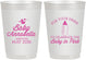 Personalized Baby Shower 10 oz Frosted Cups - Drink Baby In Pink | 90014