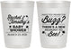 Personalized Baby Shower 10 oz Frosted Cups - Mommy To Bee | 90019