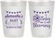 Personalized Baby Shower 10 oz Frosted Cups - Blooming | 90020