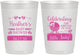 Personalized Baby Shower 10 oz Frosted Cups - Little Lady On The Way | 90023