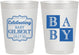 Personalized Baby Shower 10 oz Frosted Cups - Celebrating | 90029