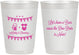 Personalized Baby Shower 10 oz Frosted Cups - Beer Due Date Is Near | 90032