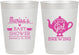Personalized Baby Shower 10 oz Frosted Cups - Baby Girl Is Brewing | 90034